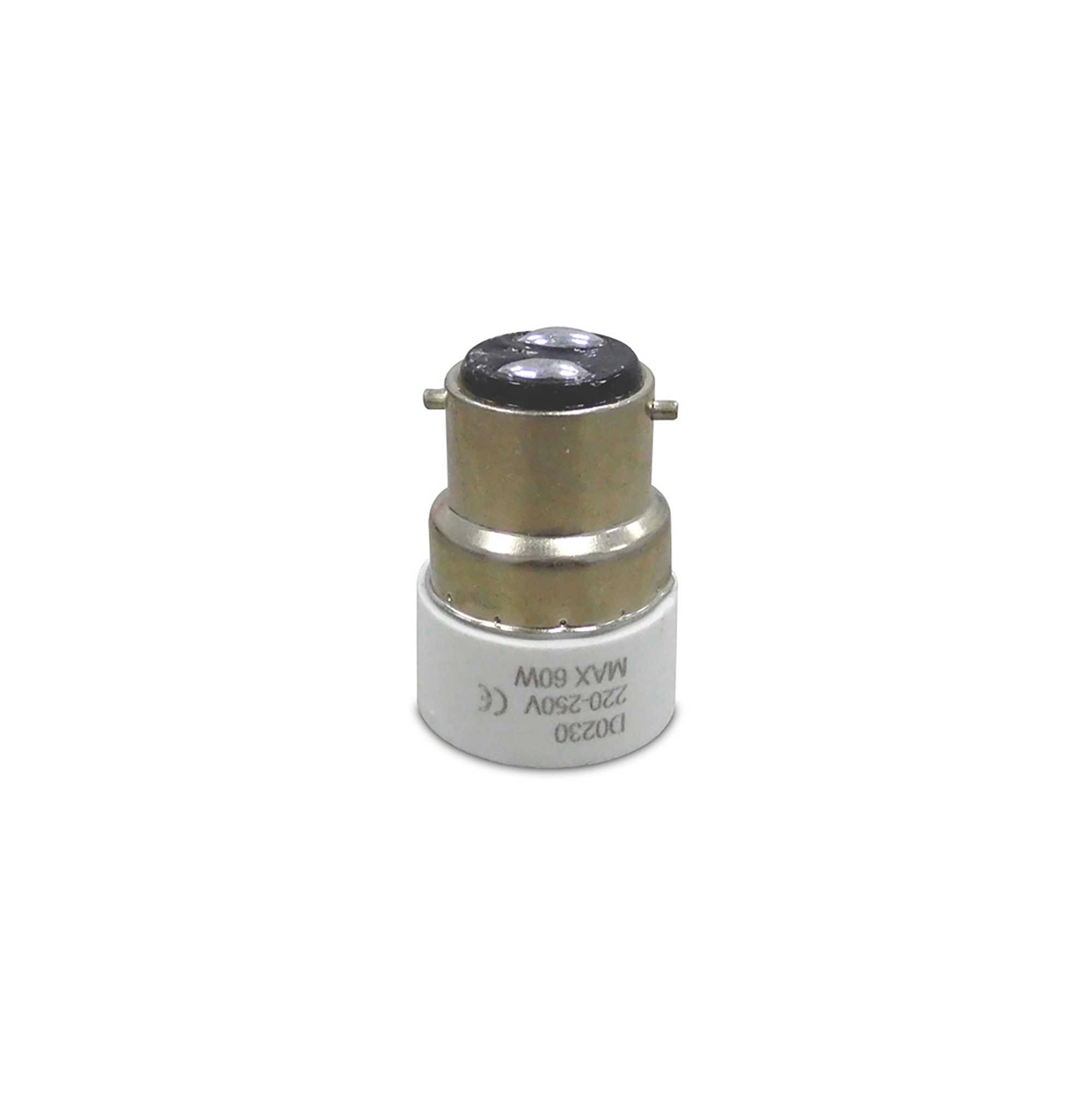 Elements B22 to E14 Lamp Socket Converter White